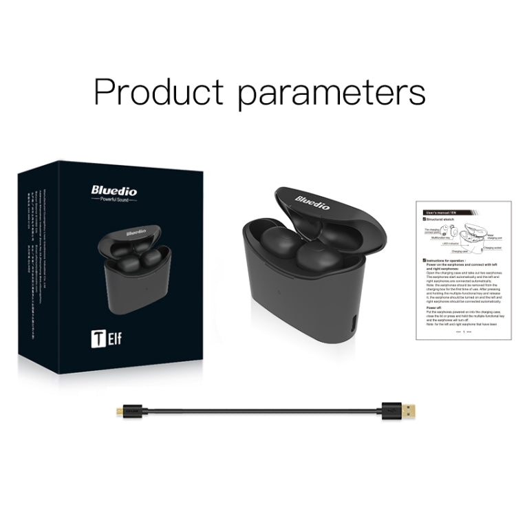 藍弦TWS T-elf 藍牙5.0版本  入耳式藍牙耳機 帶耳機充電艙