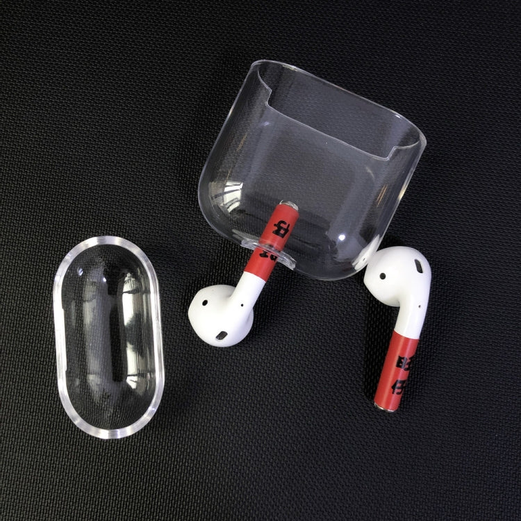 適用於蘋果 AirPods 1/2代通用透明PC保護套