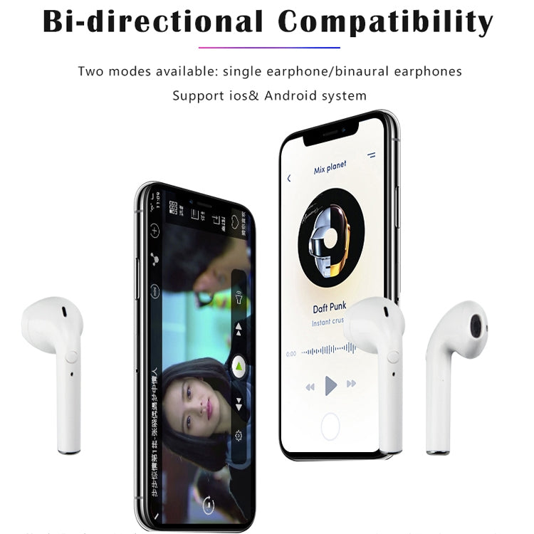 i9 無線運動TWS雙邊立體聲藍牙5.0耳機 帶充電倉 按鍵版