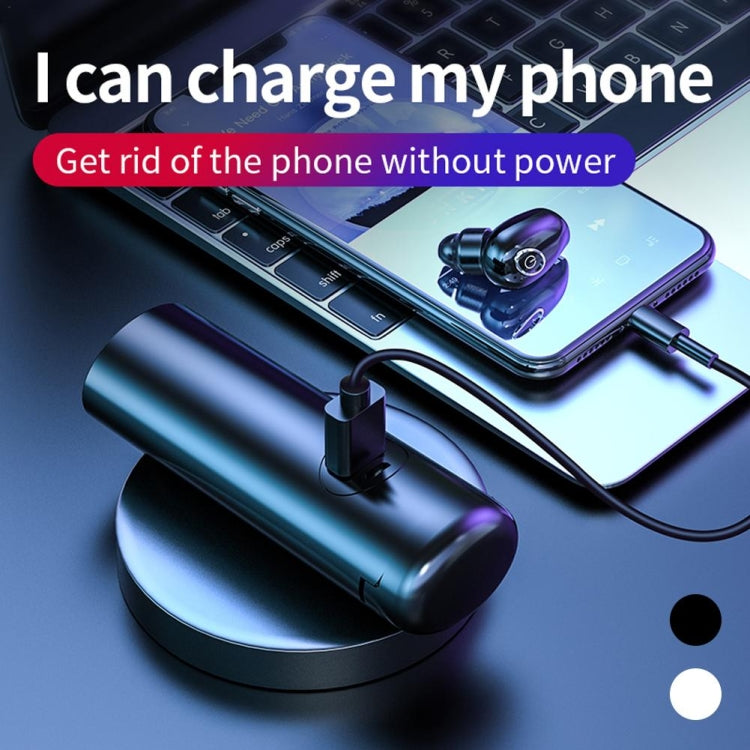 V21 迷你單耳入耳式立體聲無線藍牙5.0耳機 帶充電倉