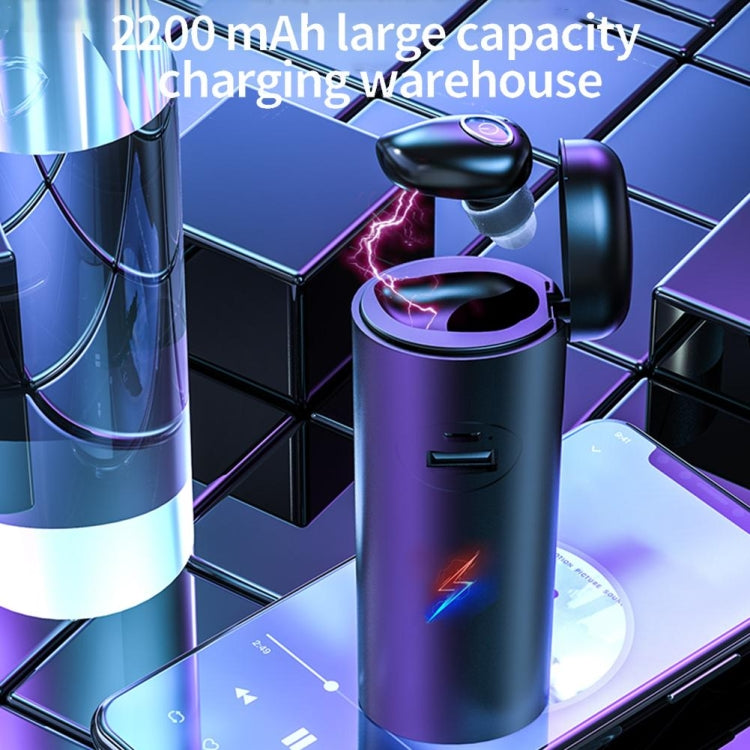 V21 迷你單耳入耳式立體聲無線藍牙5.0耳機 帶充電倉