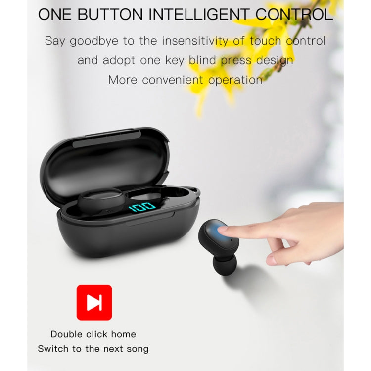 H6 TWS 藍牙5.0無線藍牙耳機帶數顯&充電盒，支持Siri&高清通話