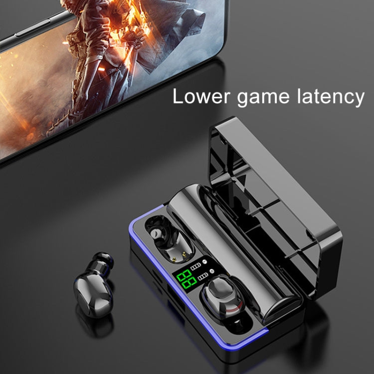 W12 IPX6防水藍牙5.0觸控無線藍牙耳機帶充電盒，支持電量數顯&呼吸燈條&高清通話&充電寶