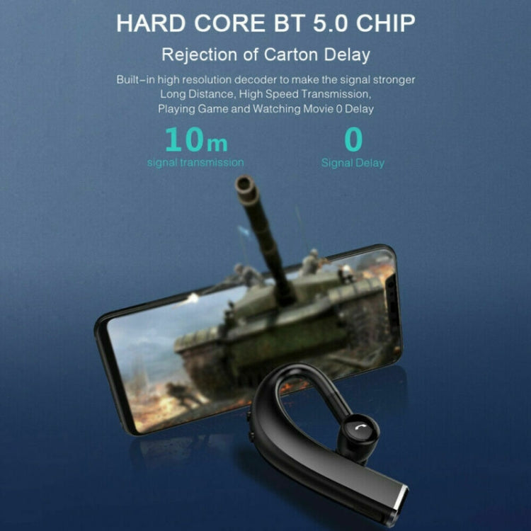 F680 藍牙5.0 快速閃充掛耳無線商務運動藍牙耳機