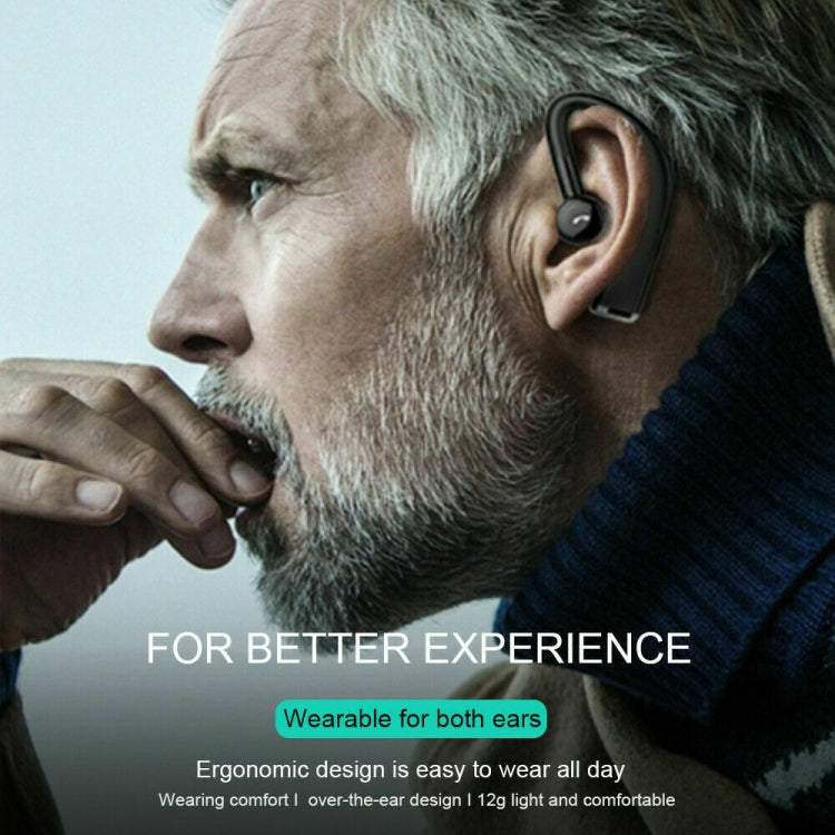 F680 藍牙5.0 快速閃充掛耳無線商務運動藍牙耳機