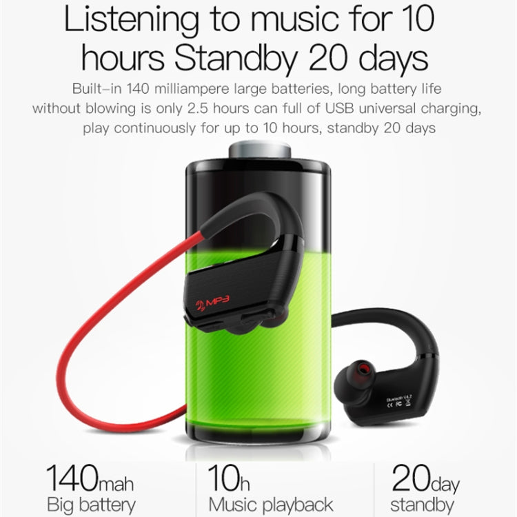 J2 藍牙4.2 無線雙耳後掛式運動藍牙耳機自帶內存