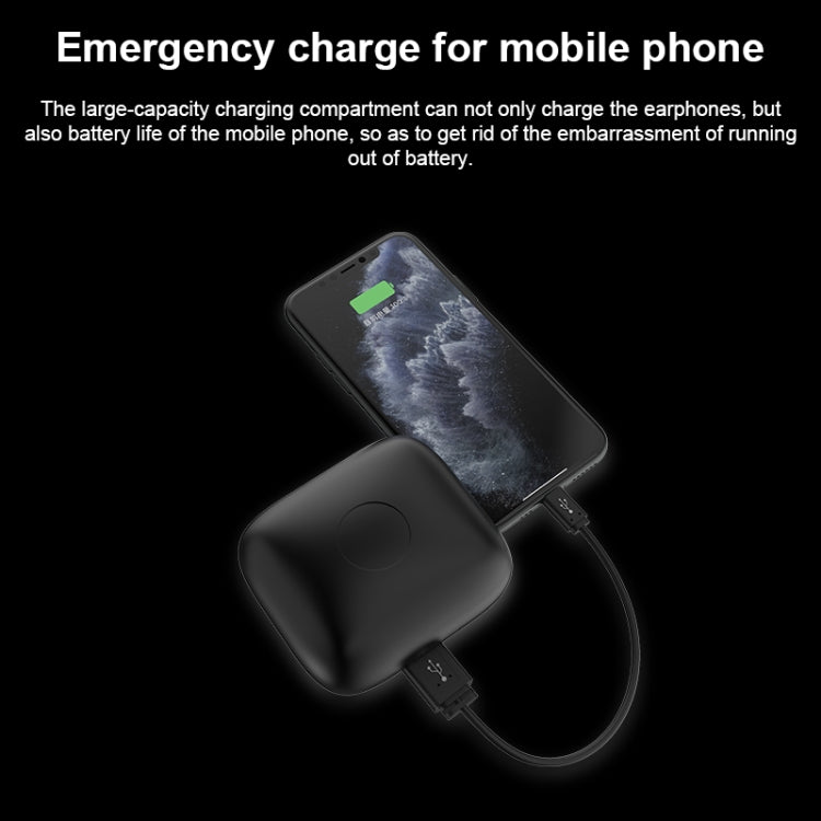 Q83 無線掛耳式運動藍牙耳機帶充電盒，支持三屏電量显示&充電寶