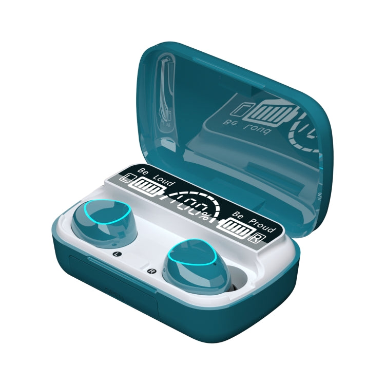 M10 藍牙5.1TWS數顯無線藍牙耳機帶充電倉，支持觸控&Siri&電量显示