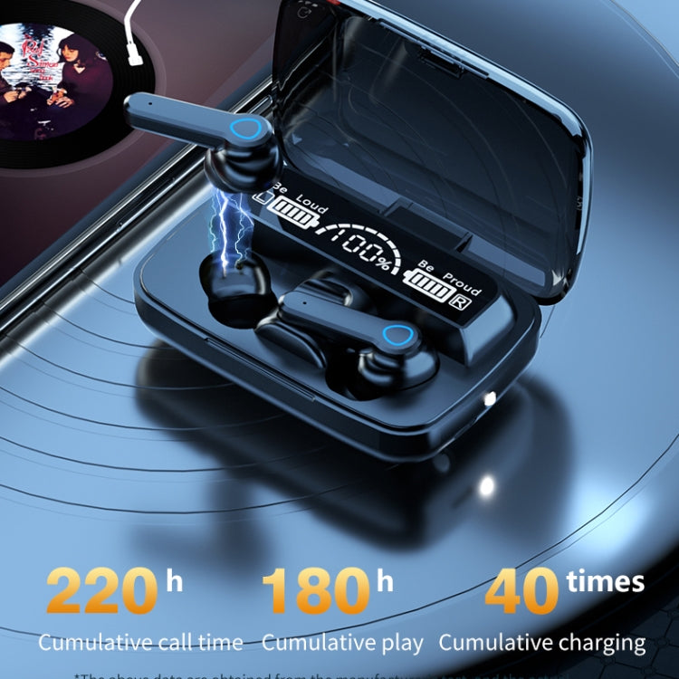 M19 藍牙5.1 TWS數顯無線藍牙耳機帶充電倉，支持觸控&Siri&電量显示