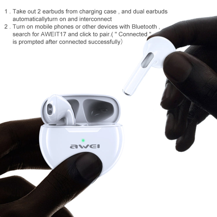 awei T17 真無線TWS藍牙5.0運動耳機 帶充電倉