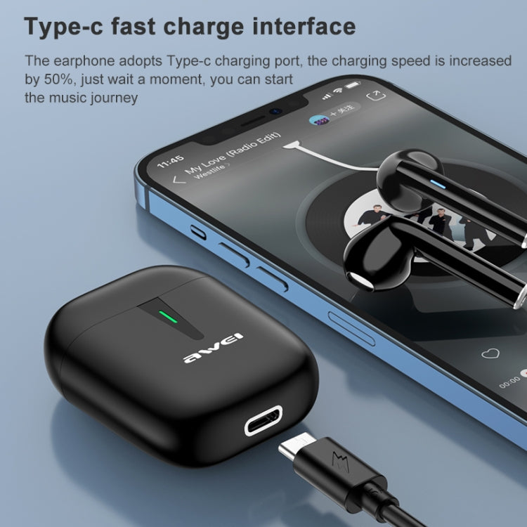 awei T21 真無線TWS藍牙5.0運動耳機 帶充電倉