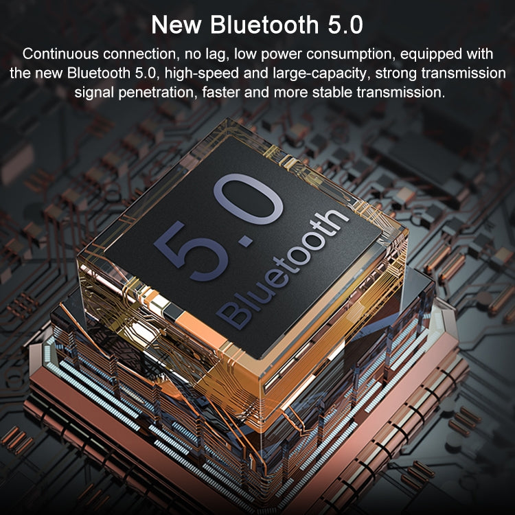 AIN MK-I01 IPX4防水頸掛式線控運動藍牙耳機帶線扣，支持通話&語音助手