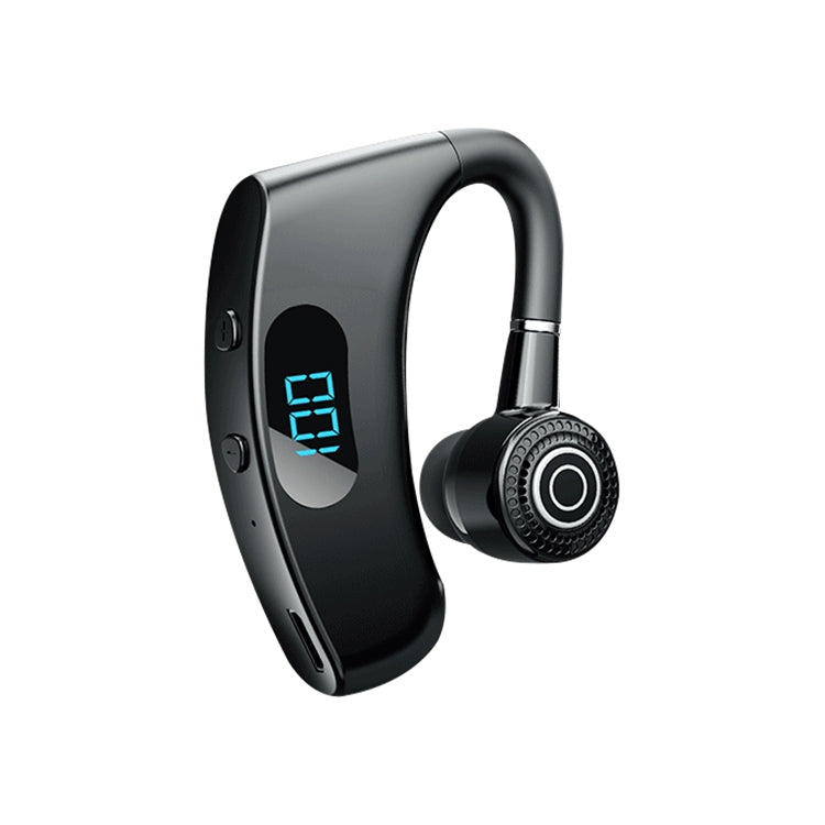 V12 藍牙5.2 商務款掛耳式智能LED數顯無線藍牙耳機帶充電倉