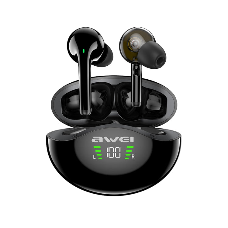 awei T12P 藍牙5.1 LED显示屏無線藍牙耳機