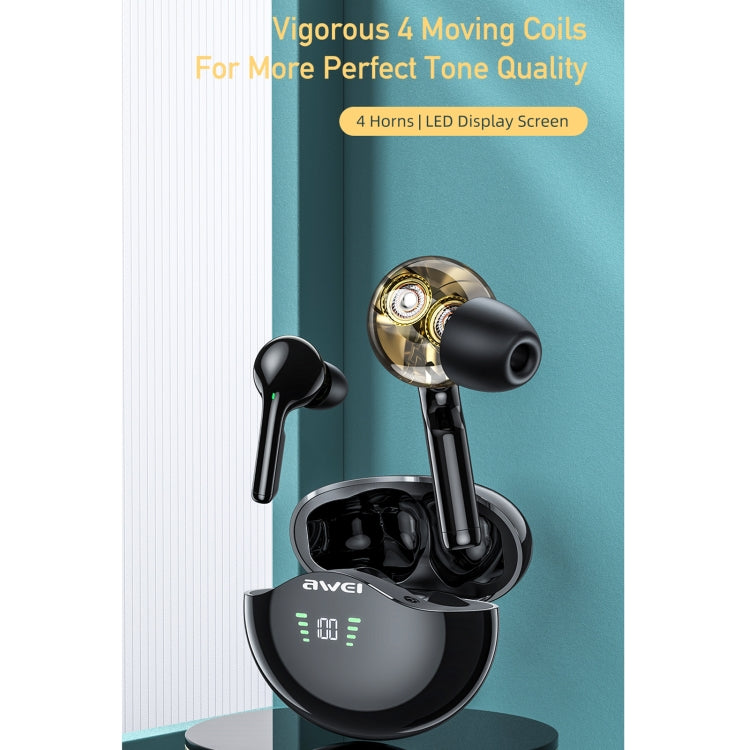awei T12P 藍牙5.1 LED显示屏無線藍牙耳機