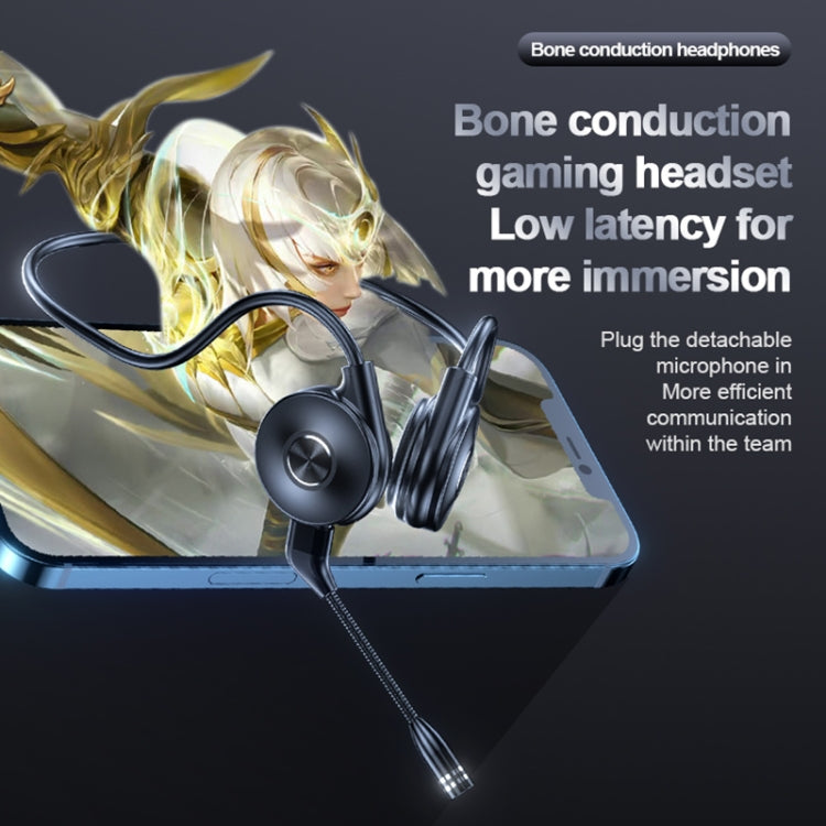 M-1 后掛式觸控降噪骨傳導藍牙耳機帶可拆卸麥克風