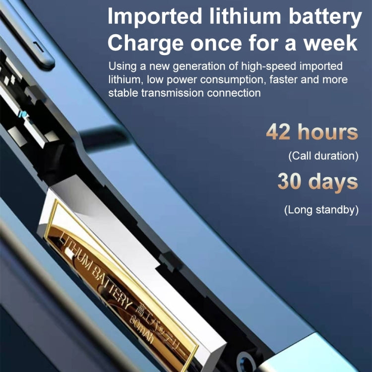 YYK-525 簡配版 單個耳掛式降噪通話商務藍牙耳機 不帶充電盒