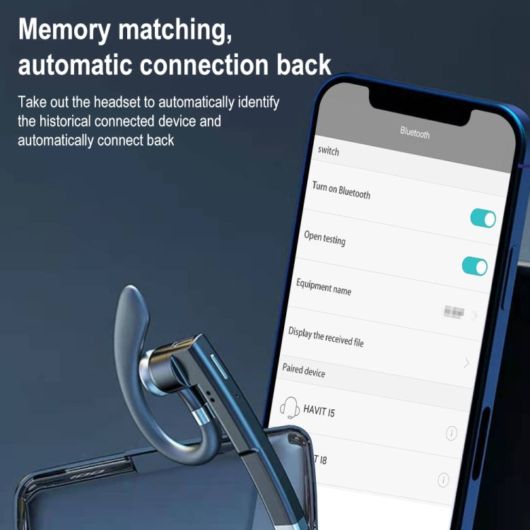 YYK-525 簡配版 單個耳掛式降噪通話商務藍牙耳機 不帶充電盒