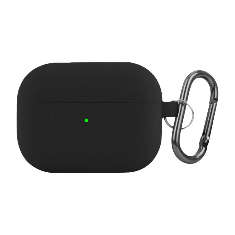 適用於AirPods Pro 三代 荔枝紋硅膠無線耳機保護套