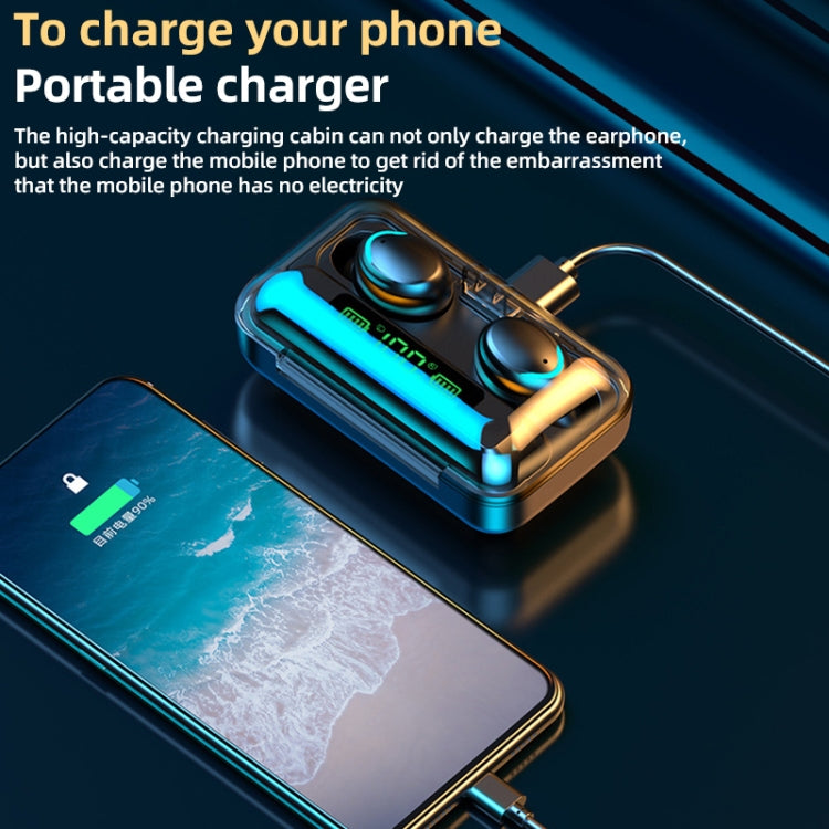 F9-5C 馬卡龍系列LED燈+數顯降噪藍牙耳機