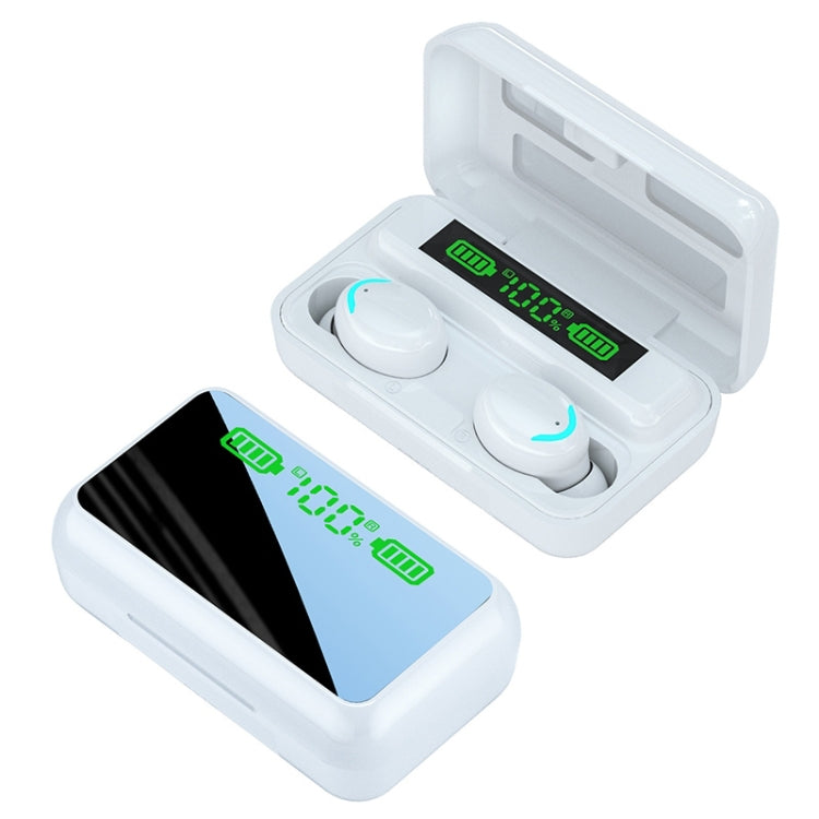 R11 鏡面款LED燈+數顯降噪藍牙耳機