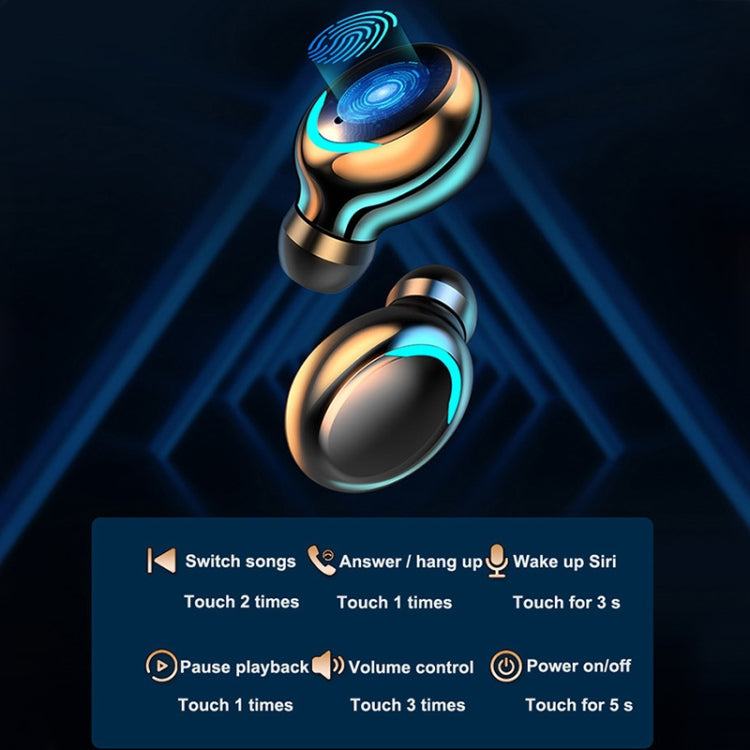 R11 鏡面款LED燈+數顯降噪藍牙耳機