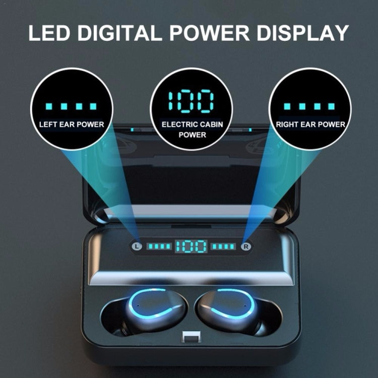 F9-5U 四條杠呼吸燈+數顯降噪觸控藍牙耳機帶充電盒