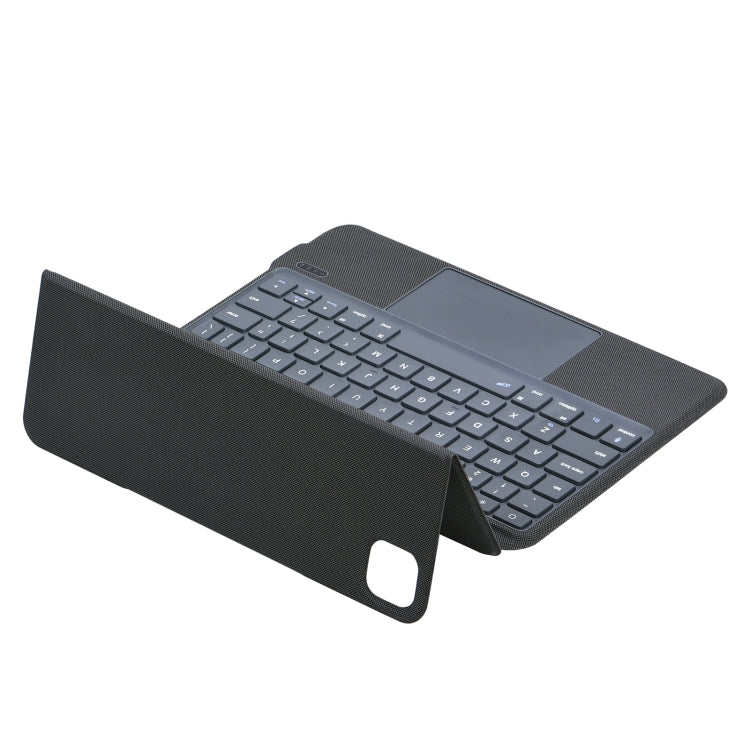 P3125-6 Grid Bluetooth Keyboard Leather Case with Touch Pad For iPad Air 11 2024 / Air 5 10.9 2022 / Air 4 10.9 2020 / iPad Pro 11 2021/2020/2018