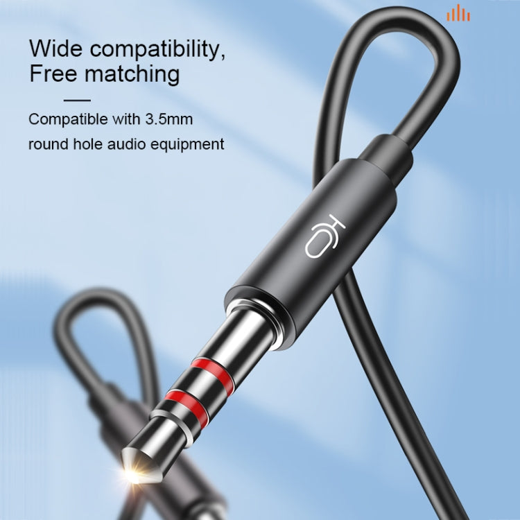 蘭士頓 V6 3.5mm 雙插頭有線入耳式耳機帶麥克風，線長：2m