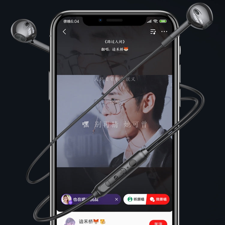 蘭士頓 V6 3.5mm 雙插頭有線入耳式耳機帶麥克風，線長：2m