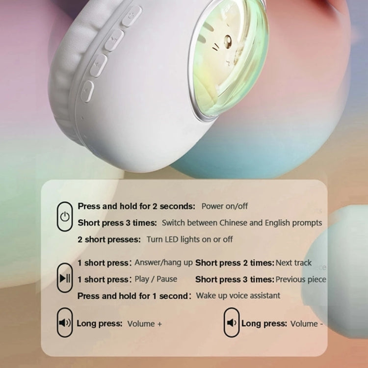 B4 RGB卡通立體聲頭戴式無線藍牙耳機