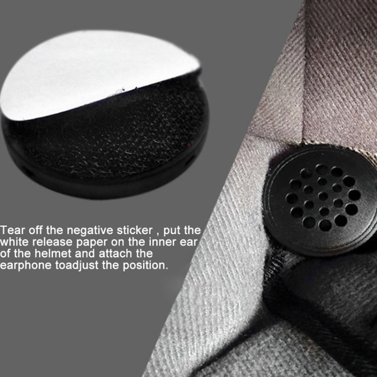 T33 3.5mm接口音樂通話摩托車頭盔有線耳機，線長：1.2m