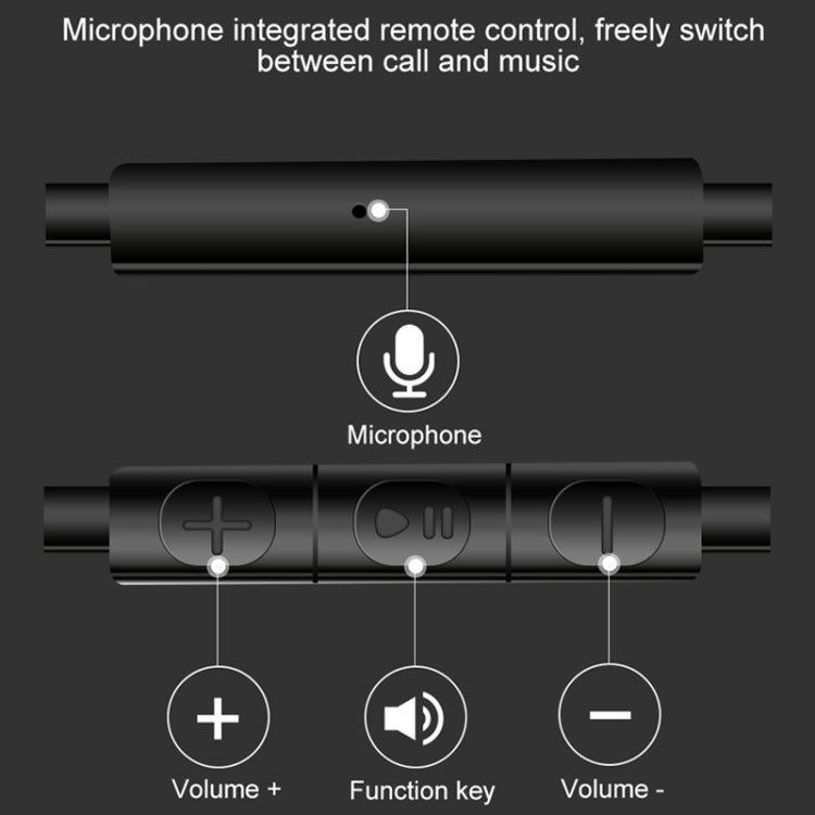 T33 3.5mm接口音樂通話摩托車頭盔有線耳機，線長：1.2m
