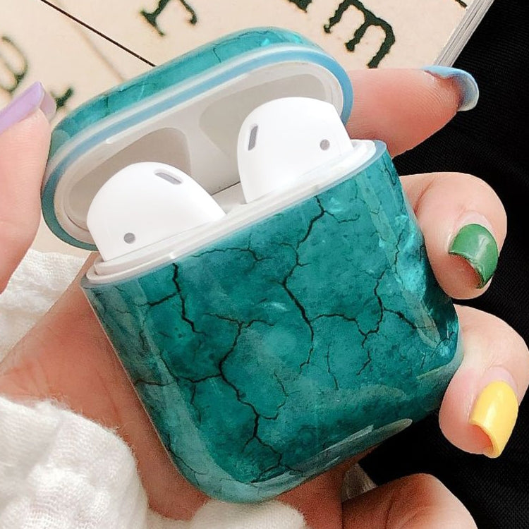 適用於蘋果 AirPods 1/2代 海苔紋TPU防摔耳機保護殼