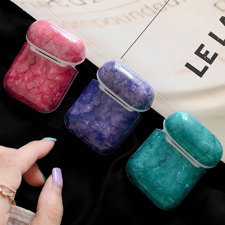 適用於蘋果 AirPods 1/2代 海苔紋TPU防摔耳機保護殼