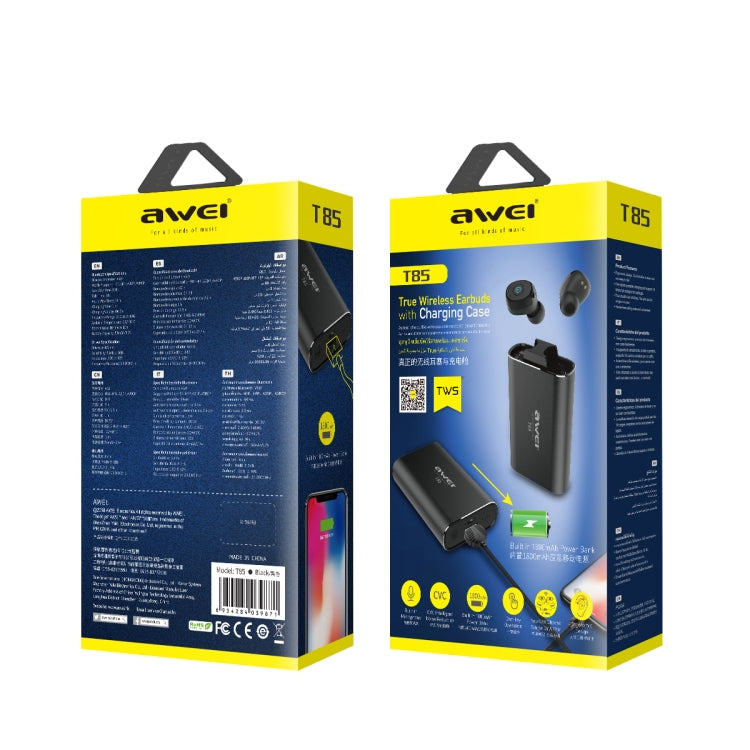 awei用維 T85 雙耳無線藍牙耳機