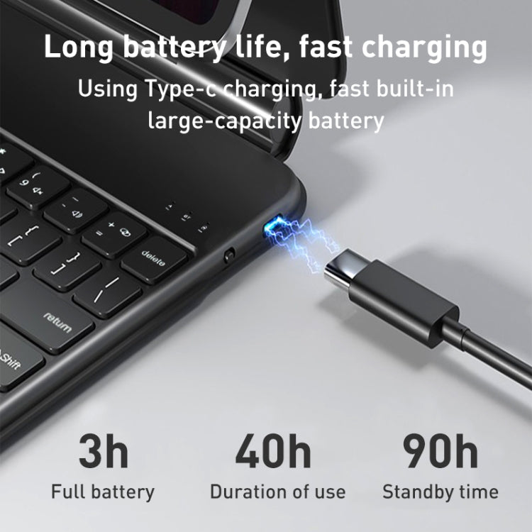 適用於iPad Air 2022 / 2020 T89 Magic 懸浮款藍牙鍵盤皮套