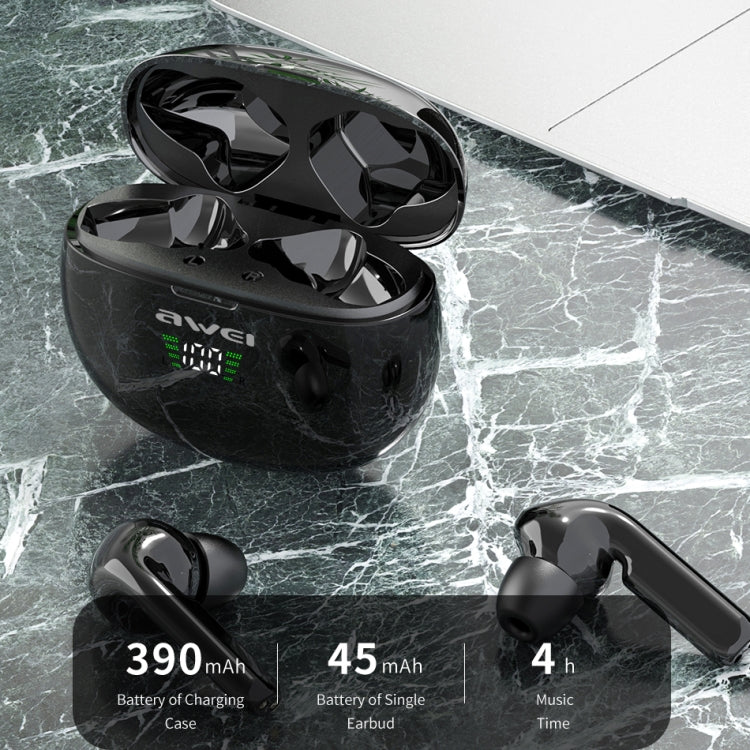 awei T15P 藍牙V5.0 TWS運動LED显示藍牙耳機 帶充電倉