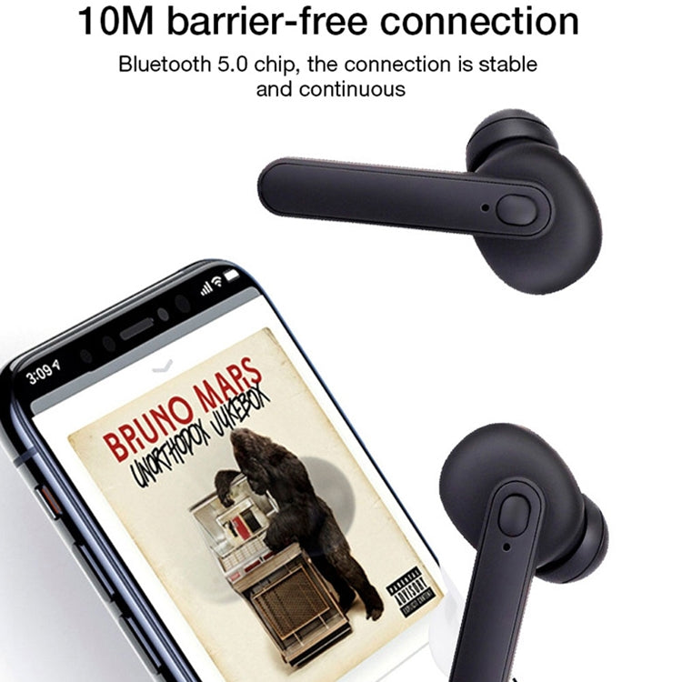 DT-5 IPX級防水藍牙5.0無線藍牙耳機帶磁吸充電盒，支持通話&充電寶功能