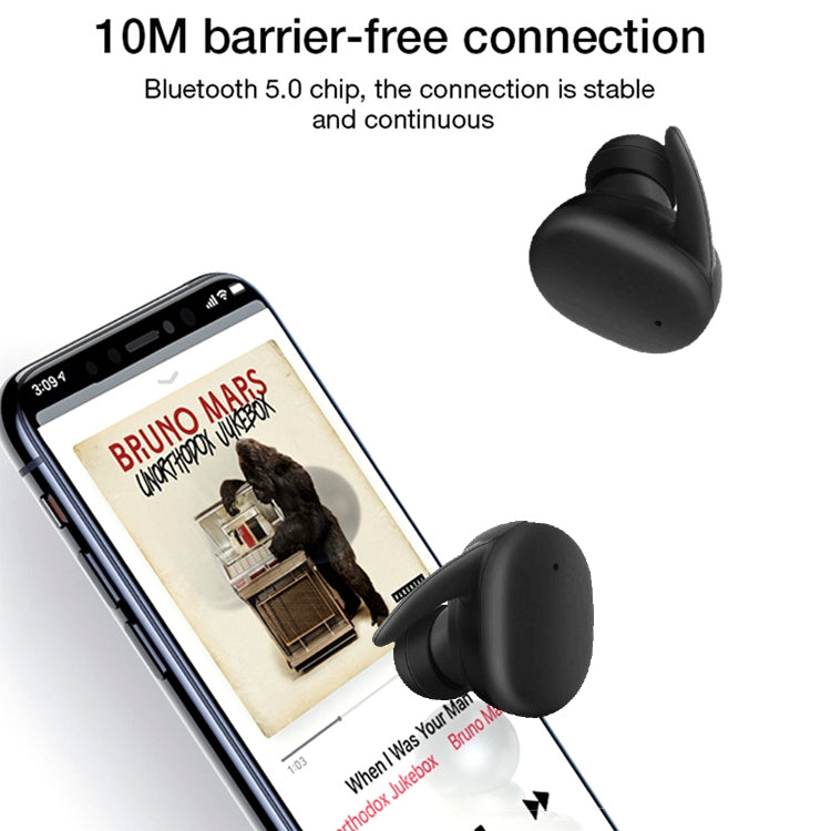 DT-7 IPX級防水藍牙5.0無線藍牙耳機帶300mAh磁吸充電盒，支持通話