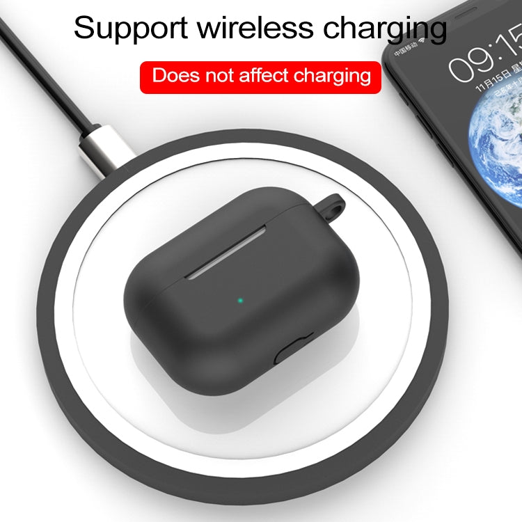 適用於AirPods Pro 3合一 硅膠耳機保護套+掛鈎+防丟繩套裝