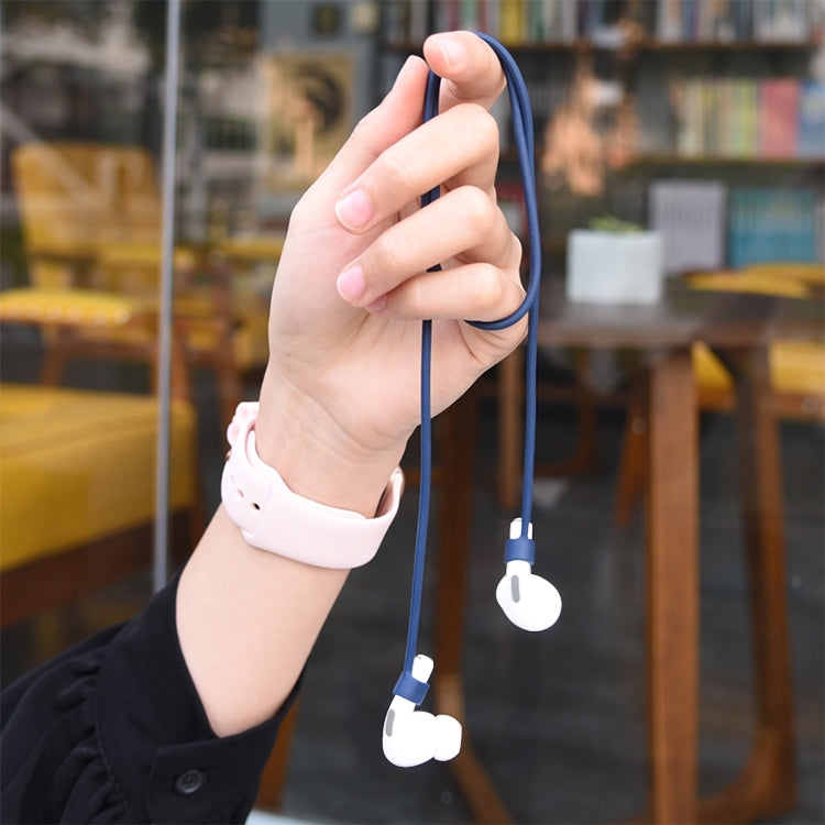 適用於AirPods Pro 3合一 硅膠耳機保護套+掛鈎+防丟繩套裝