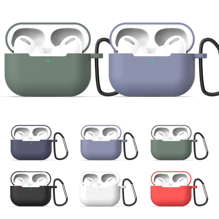 適用於AirPods Pro 3合一 硅膠耳機保護套+掛鈎+防丟繩套裝
