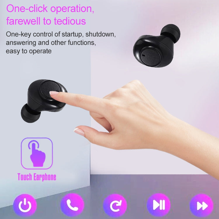 DT-15 無線雙耳藍牙耳機 支持觸控&智能磁吸充電&開機自動配對