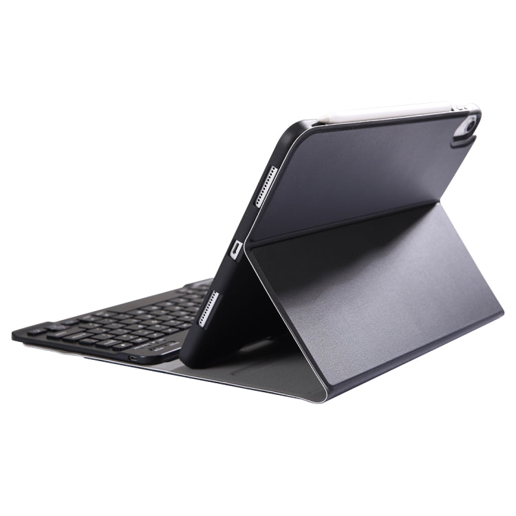 A11B Bluetooth 3.0 Ultra-thin ABS Detachable Bluetooth Keyboard Leather Tablet Case for iPad Air 4 / Air 5 / Pro 11 inch 2022 / 2021 / 2020 / 2018, with Pen Slot & Holder