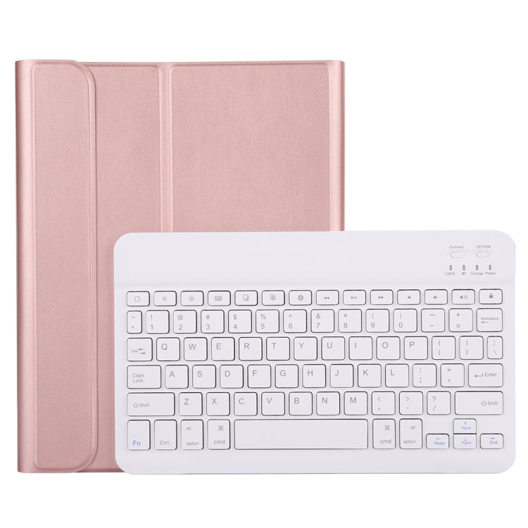 A11B Bluetooth 3.0 Ultra-thin ABS Detachable Bluetooth Keyboard Leather Tablet Case for iPad Air 4 / Air 5 / Pro 11 inch 2022 / 2021 / 2020 / 2018, with Pen Slot & Holder