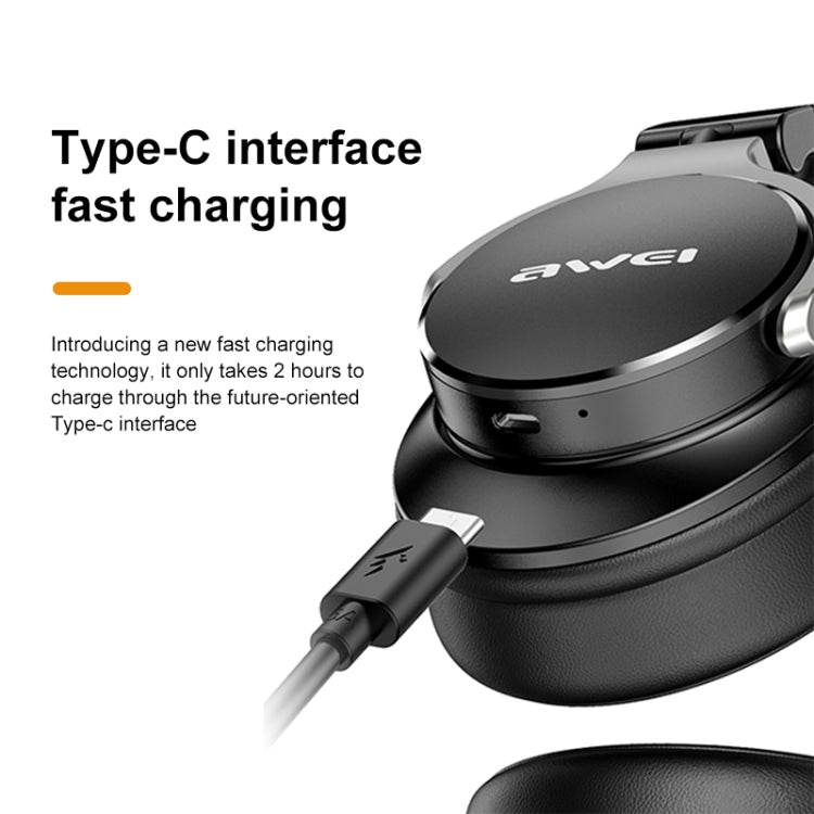 awei A710BL 可摺疊ANC主動降噪無線藍牙耳機