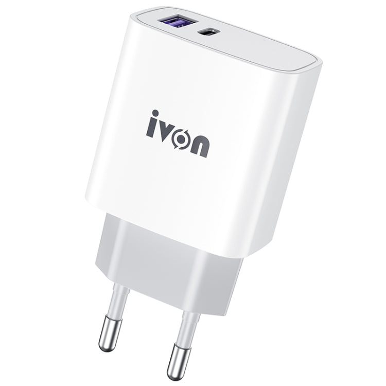 IVON AD52 18W Type-C+USB雙口PD快充