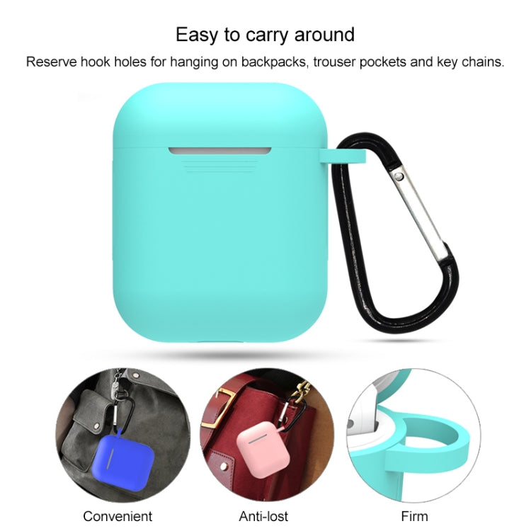 適用於蘋果 AirPods 1 / 2代通用 無線藍牙耳機硅膠防摔保護套7件套