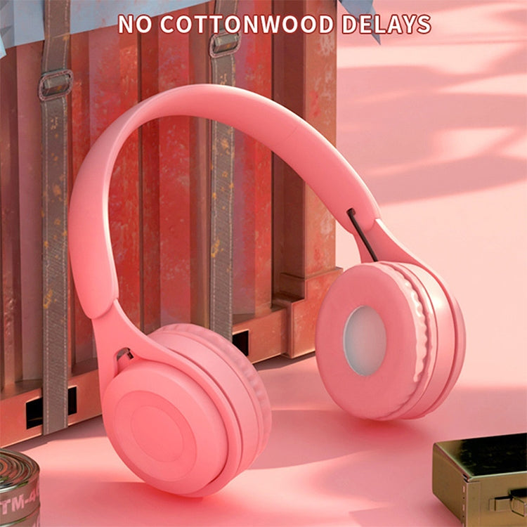 Y08 Hifi音質馬卡龍頭戴式藍牙耳機，支持通話&TF卡&3.5mm AUX